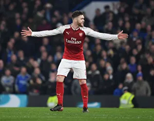 Chelsea V Arsenal - Carabao Cup 1/2 Final 1st Leg 2017-18 Prints: Calum Chambers in Action: Arsenal vs. Chelsea - Carabao Cup Semi-Final
