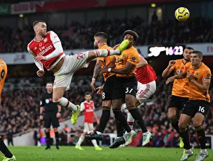 Calum Chambers in Action: Arsenal vs. Wolverhampton Wanderers, Premier League 2019-20