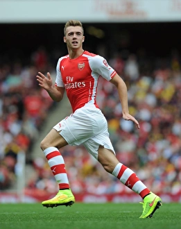 Calum Chambers in Action: Arsenal vs Benfica, Emirates Cup 2014
