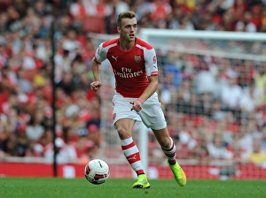 Pre Season Prints: Calum Chambers in Action: Arsenal vs Benfica, Emirates Cup 2014