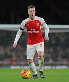 Arsenal V Bournemouth 2015-16 Prints: Calum Chambers in Action: Arsenal vs Bournemouth (Premier League 2015-16)