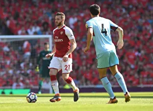 Arsenal V Burnley 2017-18 Prints: Calum Chambers in Action: Arsenal vs Burnley, Premier League 2017-18