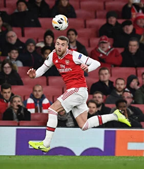 Images Dated 28th November 2019: Calum Chambers in Action: Arsenal vs Eintracht Frankfurt, UEFA Europa League 2019-20