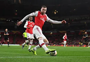 Arsenal V Eintracht Frankfurt 2019-20 Prints: Calum Chambers in Action: Arsenal vs Eintracht Frankfurt - UEFA Europa League 2019-20
