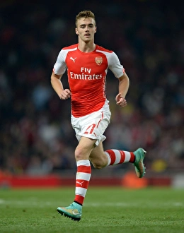 Arsenal V Southampton, League Cup 2014/15 Prints: Calum Chambers in Action: Arsenal vs Southampton, League Cup 2014/15