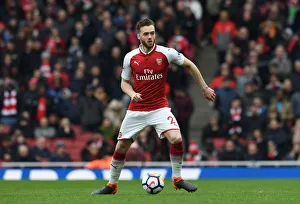 Arsenal V Stoke City 2017-18 Prints: Calum Chambers in Action: Arsenal vs Stoke City, Premier League 2017-18