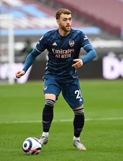West Ham United V Arsenal 2020-21 Prints: Calum Chambers in Action: Arsenal vs West Ham United, Premier League 2020-21