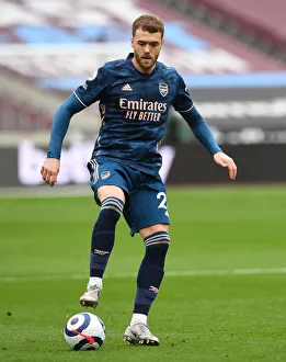 West Ham United V Arsenal 2020-21 Prints: Calum Chambers in Action: Arsenal vs West Ham United, Premier League 2020-21