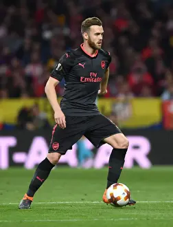 Atletico Madrid V Arsenal 2017-18 Prints: Calum Chambers: In Action Against Atletico Madrid (UEFA Europa League Semi-Final, 2018)