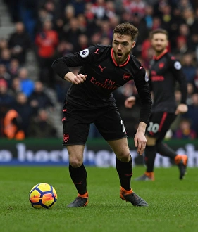 Calum Chambers in Action: Brighton & Hove Albion vs. Arsenal, Premier League 2017-18