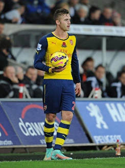 Swansea V Arsenal 2014-15 Prints: Calum Chambers in Action: Swansea vs Arsenal, Premier League 2014-15