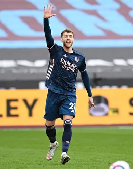 West Ham United V Arsenal 2020-21 Prints: Calum Chambers in Action: West Ham United vs Arsenal, Premier League 2020-21