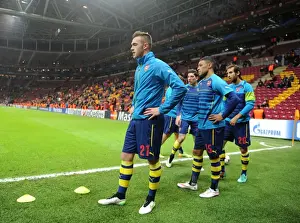 Galatasaray V Arsenal 2014/15 Prints: Calum Chambers (Arsenal). Galatasaray 1: 4 Arsenal. UEFA Champions League. Group D