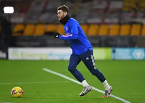 Calum Chambers: Arsenal's Focused Pre-Match Warm-Up Ahead of Wolverhampton Wanderers Clash