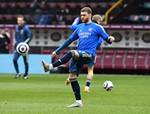 Burnley V Arsenal 2020-21 Prints: Calum Chambers Gears Up for Burnley Clash in Empty Turf Moor (Burnley vs Arsenal 2021)