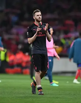 Atletico Madrid V Arsenal 2017-18 Prints: Calum Chambers Rallies Arsenal Fans After Europa League Semi-Final Showdown vs Atletico Madrid