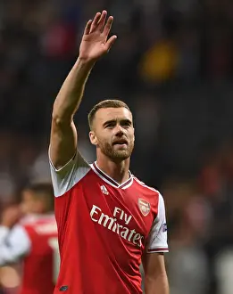 Eintracht Frankfurt V Arsenal 2019-20 Prints: Calum Chambers: Reflecting After Arsenal's UEFA Europa League Clash with Eintracht Frankfurt