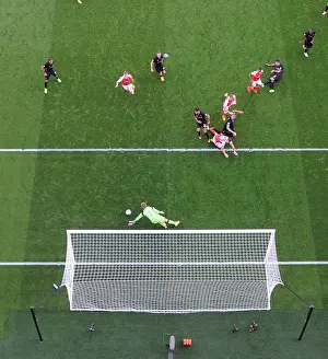 Arsenal V Liverpool 2016-17 Prints: Calum Chambers Scores the Third Goal: Arsenal's Victory Against Liverpool (2016-17)