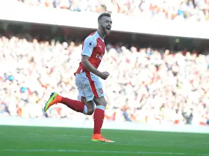 Arsenal V Liverpool 2016-17 Prints: Calum Chambers Stuns Liverpool: His Thrilling Hat-Trick for Arsenal (2016-17)