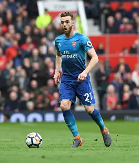Manchester United V Arsenal 2017-18 Prints: Calum Chambers vs. Manchester United: A Premier League Showdown