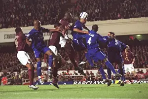 Campbell Sol Prints: Campbell Soars Above Bent: Arsenal's Unforgettable 2-0 Victory Over Everton