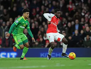 Arsenal Sunderland 2015-16 Prints: Campbell's Dramatic Goal: Arsenal Secures Victory Against Sunderland in Premier League