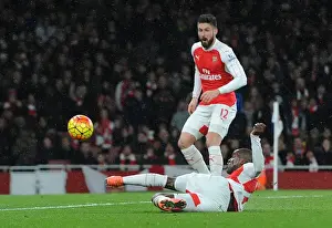 Arsenal V Swansea City 2015-16 Prints: Campbell's Strike: Arsenal Triumphs Over Swansea City (2015-16)
