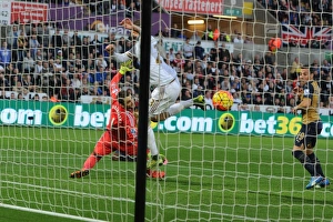 Swansea City V Arsenal 2015-16 Prints: Campbell's Stunner: Arsenal's Third Goal vs. Swansea City (2015-16)