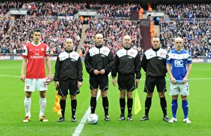 Arsenal v Birmingham City - Carlin Cup Final 2010-11 Collection: Captains : Robin van Persie (Arsenal), Stephen Carr (Birmingham)