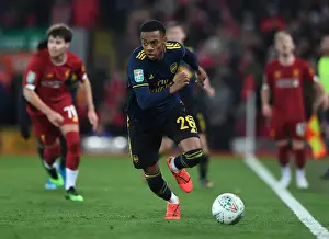 Carabao Cup: Liverpool vs. Arsenal - Joe Willock in Action