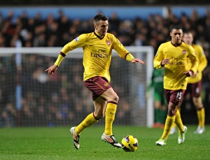 Carl Jenkinson: In Action for Arsenal Against Aston Villa, Premier League 2012-13
