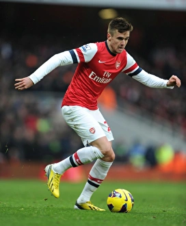 Carl Jenkinson: In Action for Arsenal Against Aston Villa, Premier League 2012-13