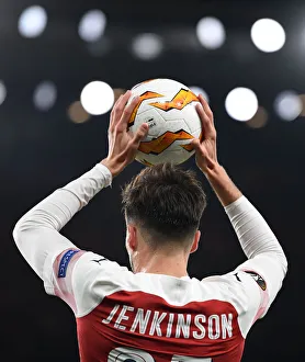 Arsenal V Sporting Clube De Portugal 2018-19 Prints: Carl Jenkinson in Action: Arsenal vs. Sporting CP, Europa League 2018-19