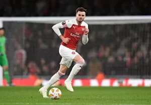 Images Dated 8th November 2018: Carl Jenkinson in Action: Arsenal vs. Sporting CP, Europa League 2018-19