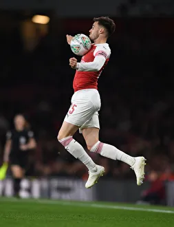 Arsenal V Blackpool Carabao Cup 2018-19 Prints: Carl Jenkinson in Action: Arsenal vs Blackpool, Carabao Cup 2018-19