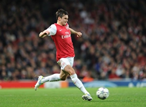 Arsenal V Marseille 2011-12 Prints: Carl Jenkinson in Action: Arsenal vs Marseille, UEFA Champions League 2011-12
