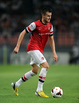 Nagoya Grampus V Arsenal 2013-14 Prints: Carl Jenkinson in Action: Arsenal vs Nagoya Grampus, 2013 (Japan)
