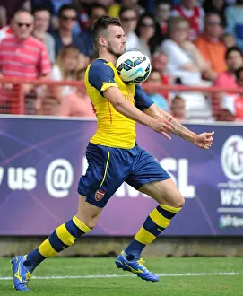 Carl Jenkinson in Action: Arsenal's Pre-Season Friendly against Borehamwood