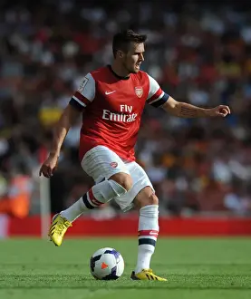 Arsenal V Galatasaray 2013-14 Prints: Carl Jenkinson (Arsenal). Arsenal 1: 2 Galatasaray