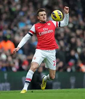 Carl Jenkinson (Arsenal). Arsenal 2: 1 Aston Villa. Barclays Premier League. Emirates Stadium