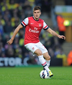 Norwich City V Arsenal 2012-13 Prints: Carl Jenkinson: Arsenal Star in Action Against Norwich City, Premier League 2012-13