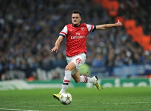Carl Jenkinson: Arsenal vs. Schalke 04, UEFA Champions League 2012-13 - In Action