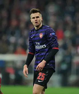 Bayern Munich V Arsenal 2012-13 Prints: Carl Jenkinson Faces Bayern Munich in UEFA Champions League Showdown (2012-13)