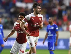 Al-Nasr Dubai SC V Arsenal 2018-19 Prints: Carl Jenkinson Scores for Arsenal in Al-Nasr Dubai Friendly