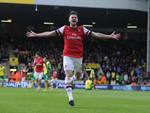Carl Jenkinson's Strike: Arsenal Secures Victory at Norwich City (2013-14 Premier League)