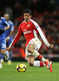 Arsenal v Chelsea 2009-10 Gallery: Carlos Vela (Arsenal). Arsenal 0: 3 Chelsea, Barclays Premier League, Emirates Stadium