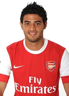 1st Team Player Images 2010-11 Collection: Carlos Vela (Arsenal). Arsenal 1st team Photocall and Membersday. Emirates Stadium