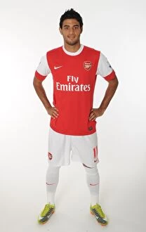 1st Team Player Images 2010-11 Collection: Carlos Vela (Arsenal). Arsenal 1st team Photocall and Membersday. Emirates Stadium