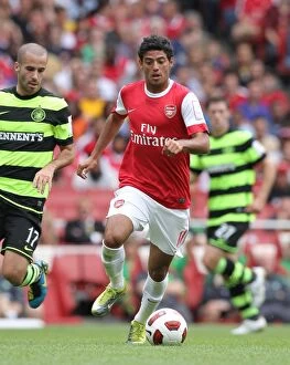 Arsenal v Celtic 2010-11 Collection: Carlos Vela (Arsenal). Arsenal 3: 2 Celtic. Emirates Cup Pre Season. Emirates Stadium