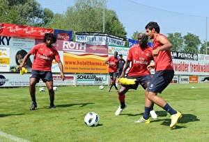 Carlos Vela, Bacary Sagna and Alex Song (Arsenal). Arsenal Training Camp Carlos Vela, Bacary Sagna and Alex Song (Arsenal). Arsenal Training Camp